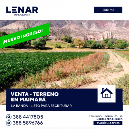 TERRENO EN MAIMARA