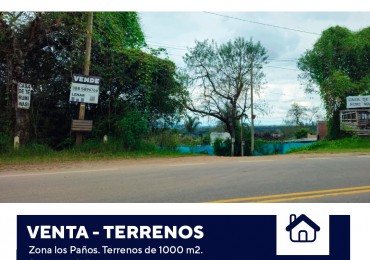 SE VENDE TERRENO EN LOS PAÑOS